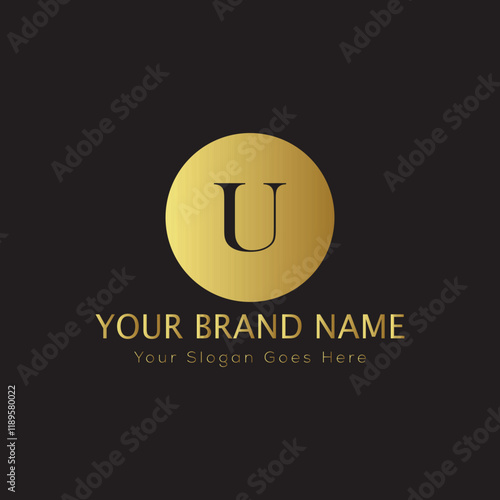 Letter luxury gold logo concept brand logo design with a royal gold crown emblem and elegant typography
