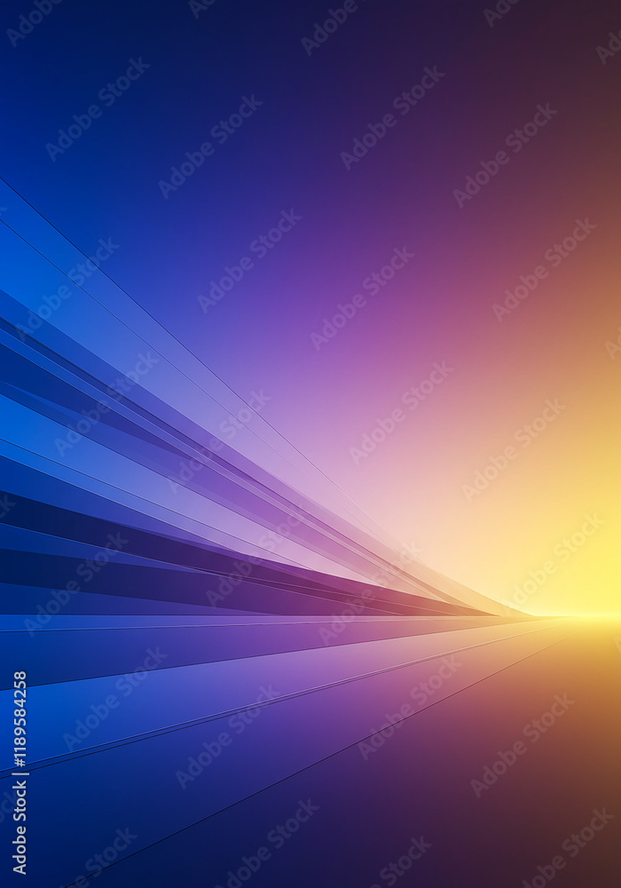 Abstract Background Dynamic Purple Blue and Yellow Gradient Stripes Abstract Background Dynamic Purple Blue and Yellow Gradient Stripes