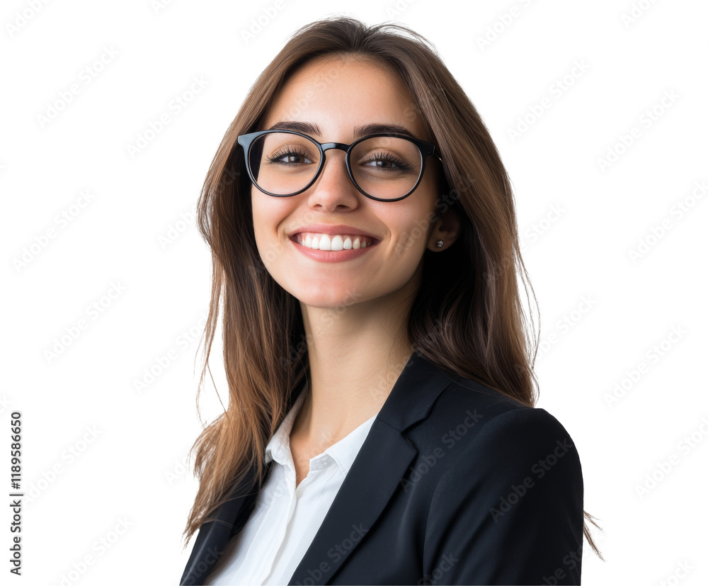 Confident Businesswoman in a Professional Setting , isolated on white background PNG Confident Businesswoman in a Professional Setting , isolated on white background PNG