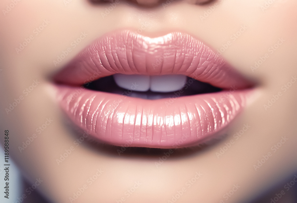 Fototapeta premium close up lips