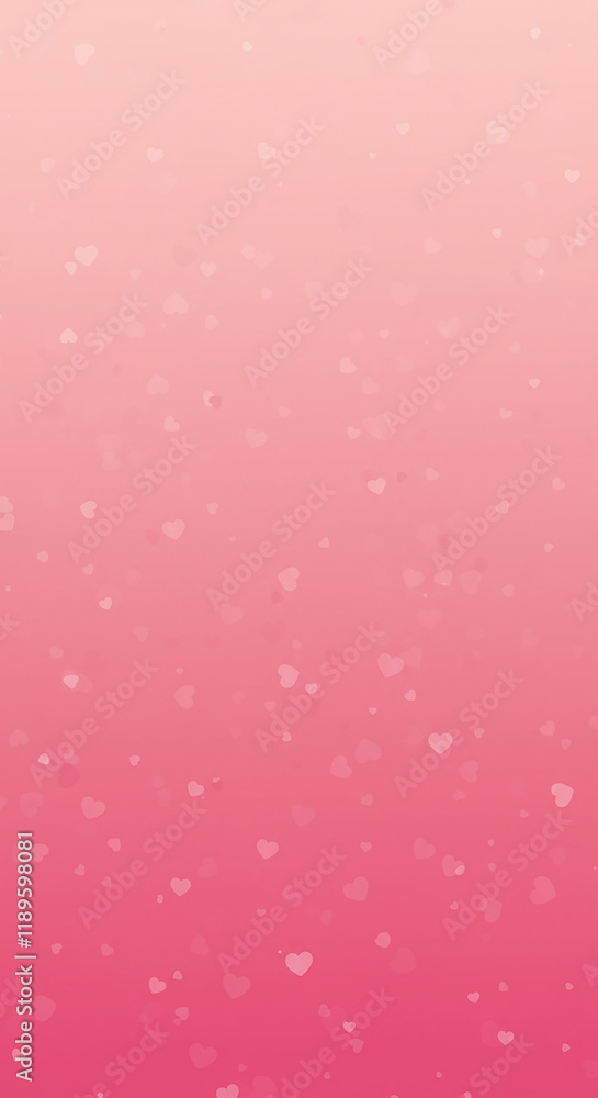 Romantic Pink Gradient Background with Scattered Hearts Perfect for Valentine s Day or Love Themed Romantic Pink Gradient Background with Scattered Hearts Perfect for Valentine s Day or Love Themed