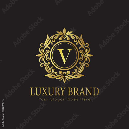 Free Download Luxury Ornate Letter Logo with Floral Frame
 - GFXLoad