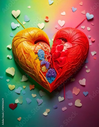 Two hearts coming together as one