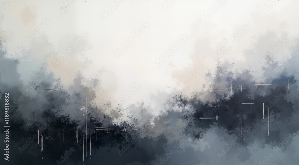 Abstract Foggy Landscape. This ethereal artwork captures the serene beauty of a misty morning. Abstract Foggy Landscape. This ethereal artwork captures the serene beauty of a misty morning.