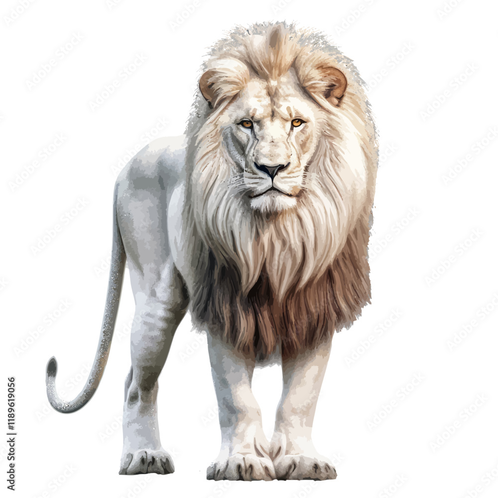 Obraz premium lion isolated on white