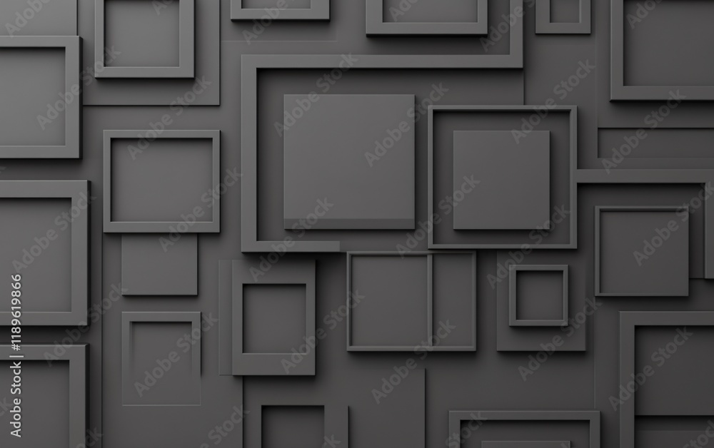 Abstract Grey Square Frames Pattern Background Abstract Grey Square Frames Pattern Background