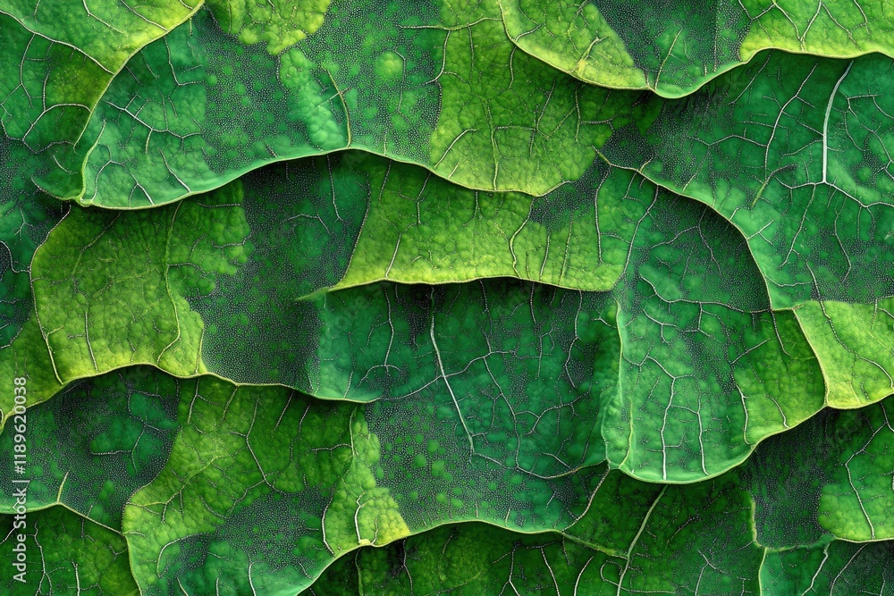 Layered Green Leaves Background for Nature-Themed Designs and Projects Layered Green Leaves Background for Nature-Themed Designs and Projects