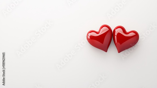 Heart rotation animation isolated hearts cartoon style digital art front view isolated heart concept