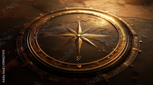 An outline of Africa set against a compass rose symbolizing exploration.