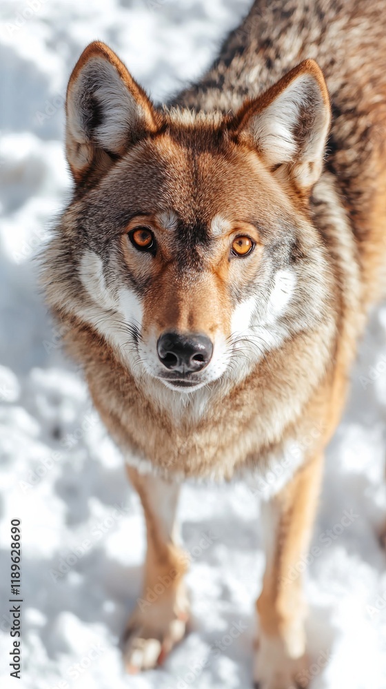 Wolves in soft sunlight winter forest wildlife natural habitat close-up majestic creatures Wolves in soft sunlight winter forest wildlife natural habitat close-up majestic creatures