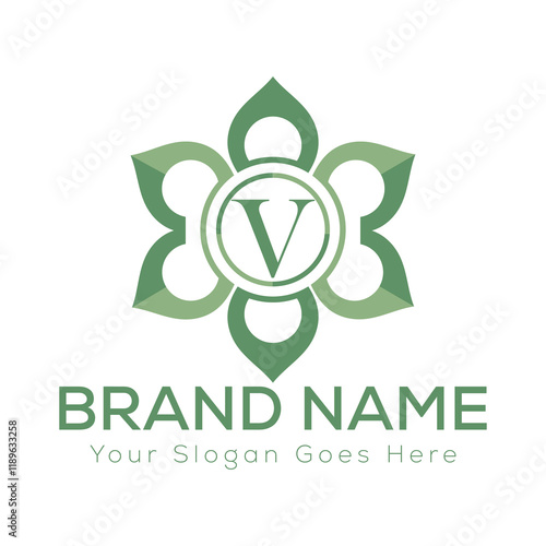 Luxury Laurel Wreath Letter Logo Design with Hexagon Frame for Zesty Branding
