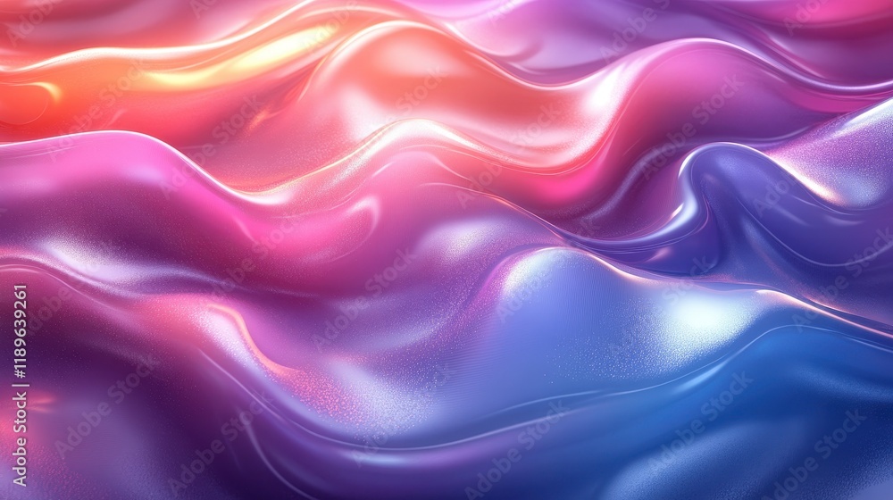 Pastel liquid holographic background with swirling patterns Pastel liquid holographic background with swirling patterns