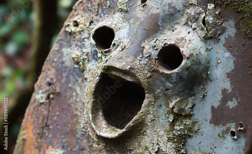 Weathered Mask with Expressions