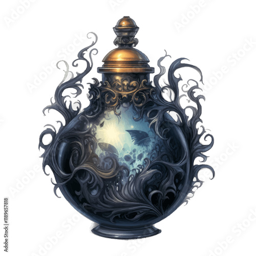 lamp on white background