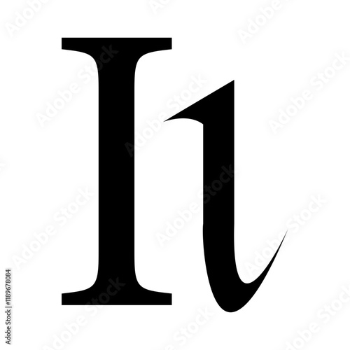 Yunani alphabet icon letter iota