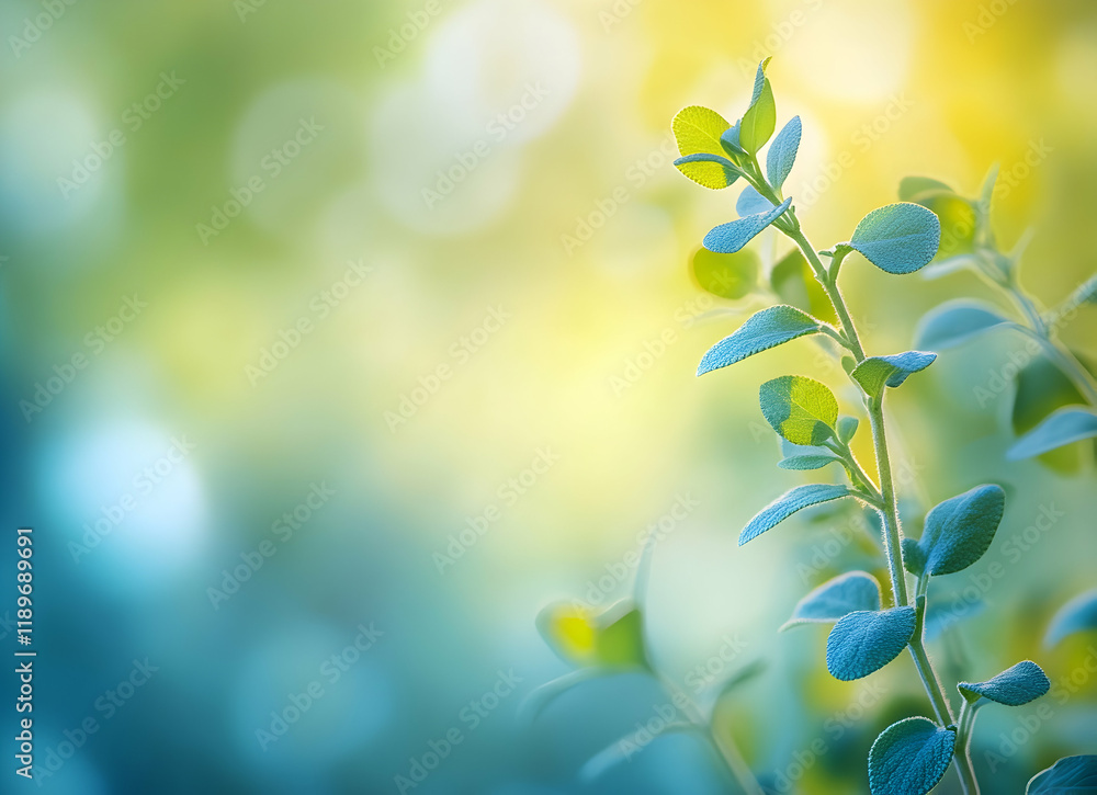 Serene Green Plant in Soft Sunlight: A Botanical Dream Serene Green Plant in Soft Sunlight: A Botanical Dream