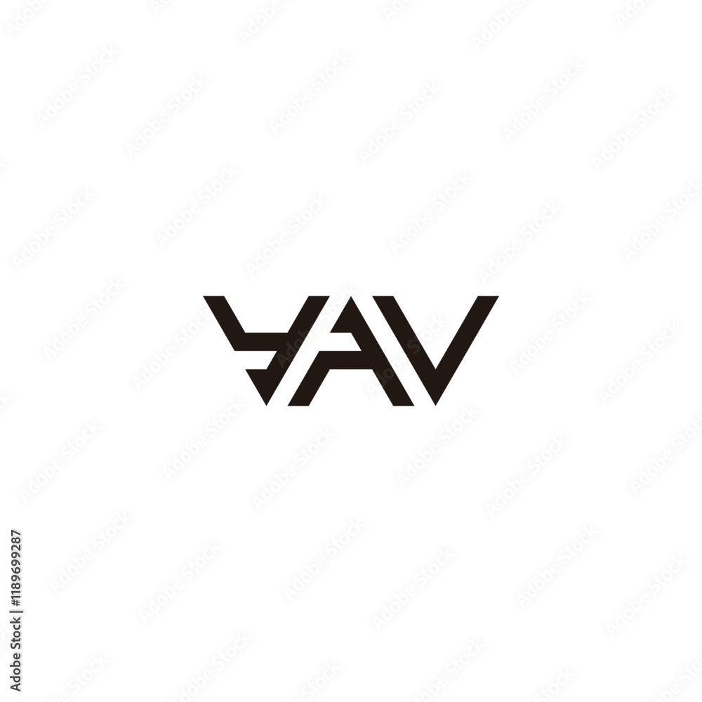 Letter y, a and v triangles geometric symbol simple logo vector Letter y, a and v triangles geometric symbol simple logo vector