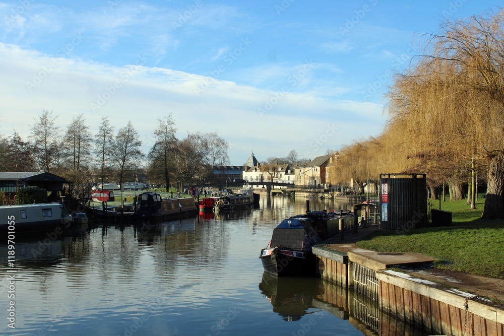 The River Great Ouse at Ely, Cambridgeshire.