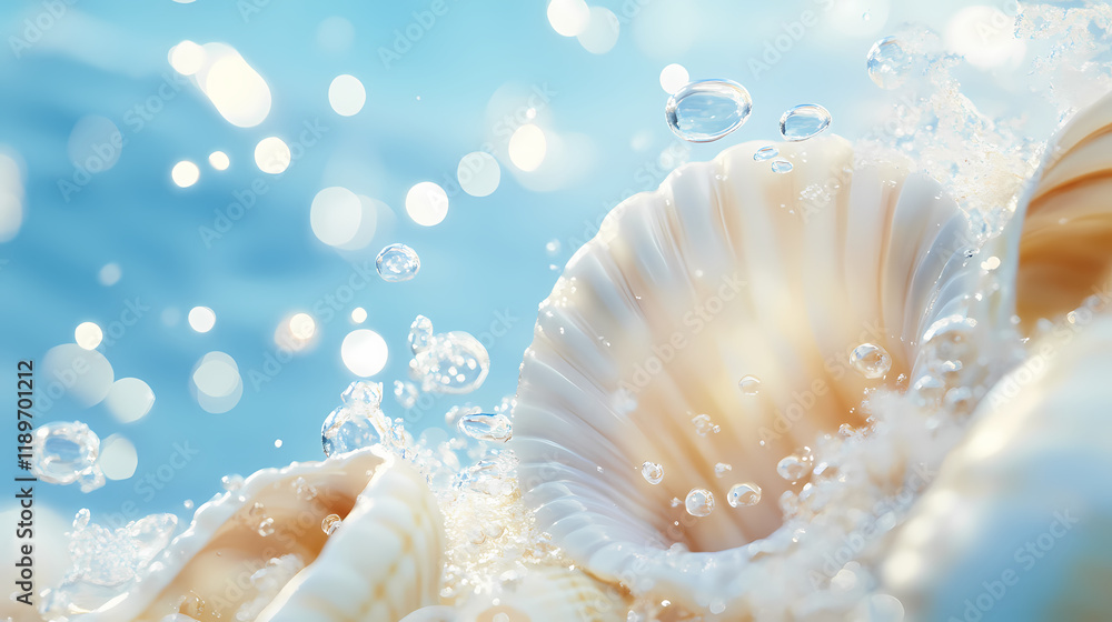 Light blue sky with a clear, bright tone, offering a refreshing and open backdrop for various design needs. Seapearl. Illustration Light blue sky with a clear, bright tone, offering a refreshing and open backdrop for various design needs. Seapearl. Illustration
