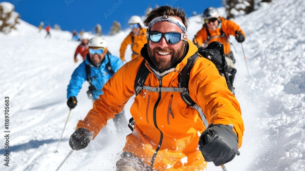 custom made wallpaper toronto digitalSkiers carving their way through a beautiful snow-covered forest trail