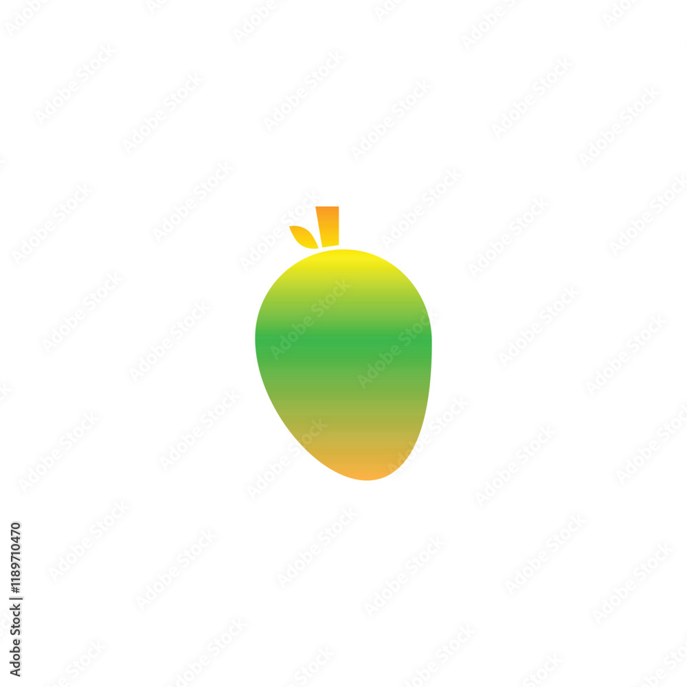 Obraz premium mango geometric symbol simple logo vector
