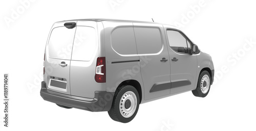 cargo car isolated on white empty background for make mockup premium png