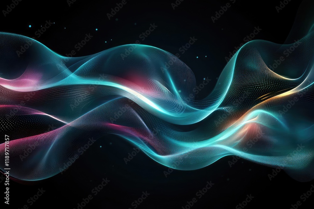 Obraz premium abstract illustration of a futuristic network concept