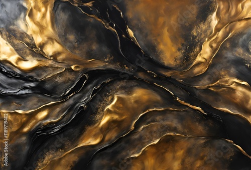 Bold Black and Soft Gold: A Statement of Artistry photo