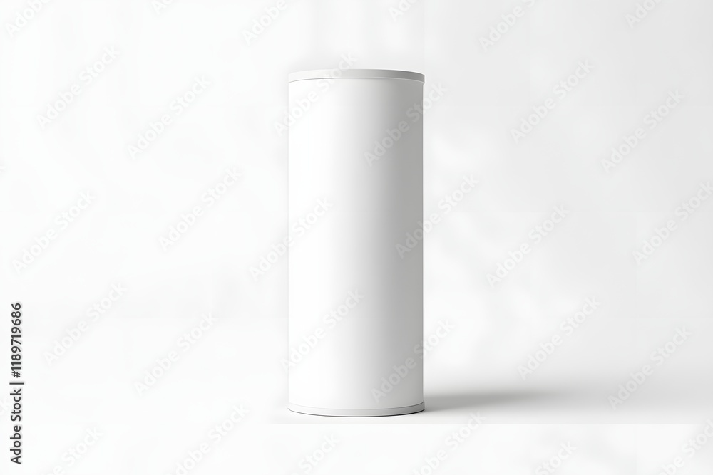 Design Your Own White Cylinder Mockup Easily Design Your Own White Cylinder Mockup Easily