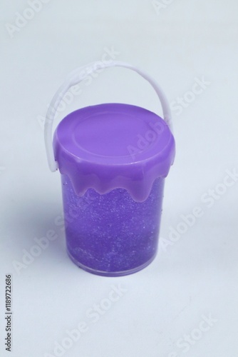 slime children's toy paint shape isolated white