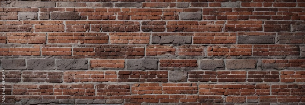 Greyish-brown brick wall with reddish undertones and cracks, architectural, building, reddish undertones Greyish-brown brick wall with reddish undertones and cracks, architectural, building, reddish undertones