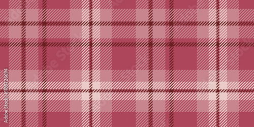 Classic Seamless Plaid Pattern in Shades of Red and Pink for Traditional Textile Designs