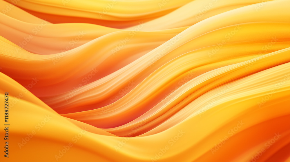 Abstract orange waves in a fluid gradient style Abstract orange waves in a fluid gradient style