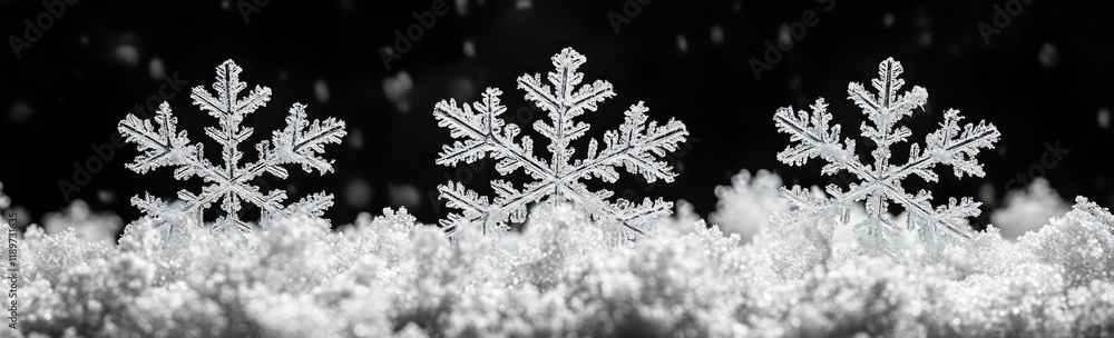 Snowflake Patterns Graphic Art Winter Decoration Snowflake Patterns Graphic Art Winter Decoration