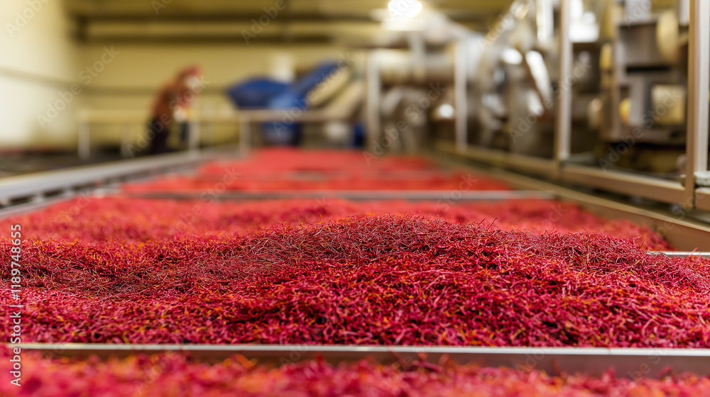 Fototapeta premium saffron in a factory