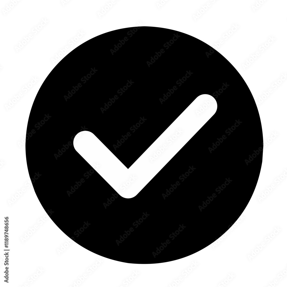 Black Checkmark vector