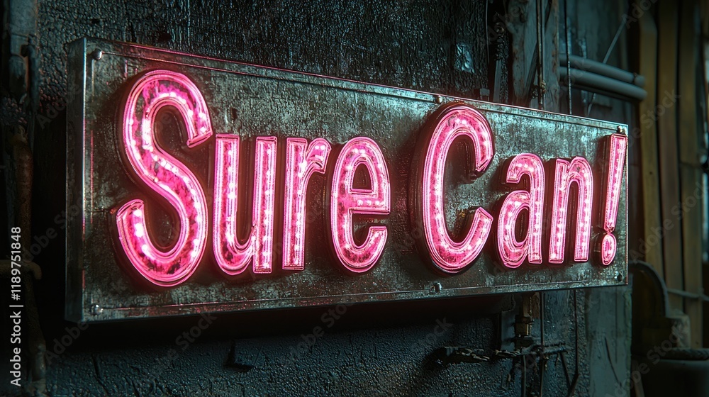 Fototapeta premium A vibrant and festive scene showcasing a sale event with neon lights, colorful balloons, and stacked boxes, creating an inviting atmosphere for shoppers