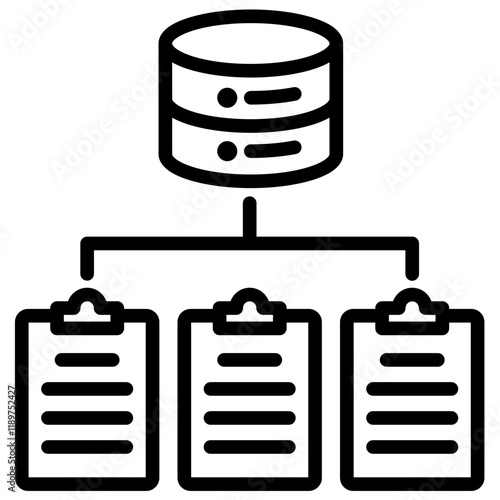 Structured Data Icon Lineal Syle