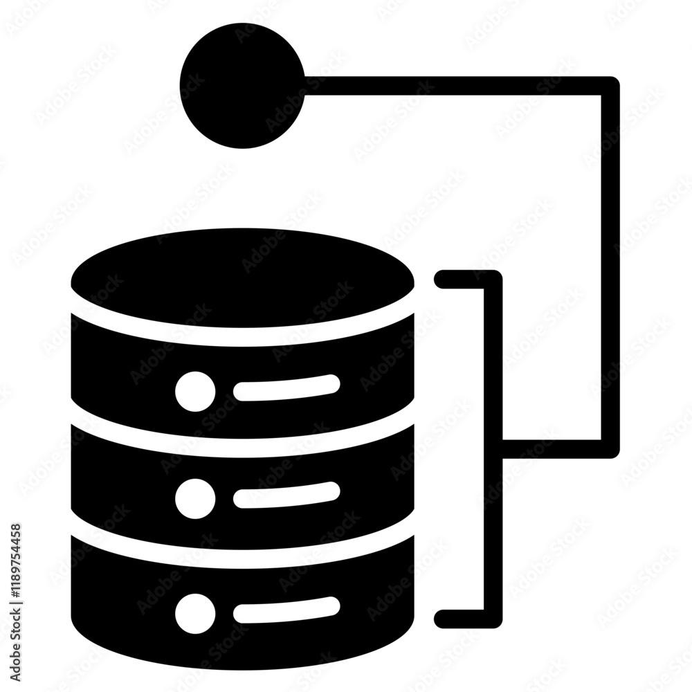 Data Pipelines Icon Black Style Data Pipelines Icon Black Style