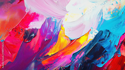 A vibrant art studio filled with colorful canvases, scattered brushes, and creative energy—perfect for themes of inspiration, artistic expression, and creative workspaces