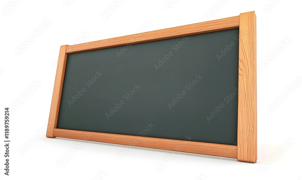 Blank dark gray chalkboard with wooden frame isolated on white background. Blank dark gray chalkboard with wooden frame isolated on white background.