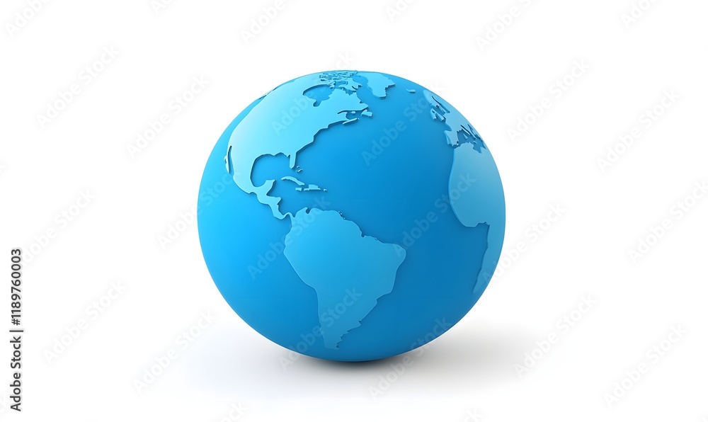 Blue 3D globe illustration, earth, world, map. Blue 3D globe illustration, earth, world, map.