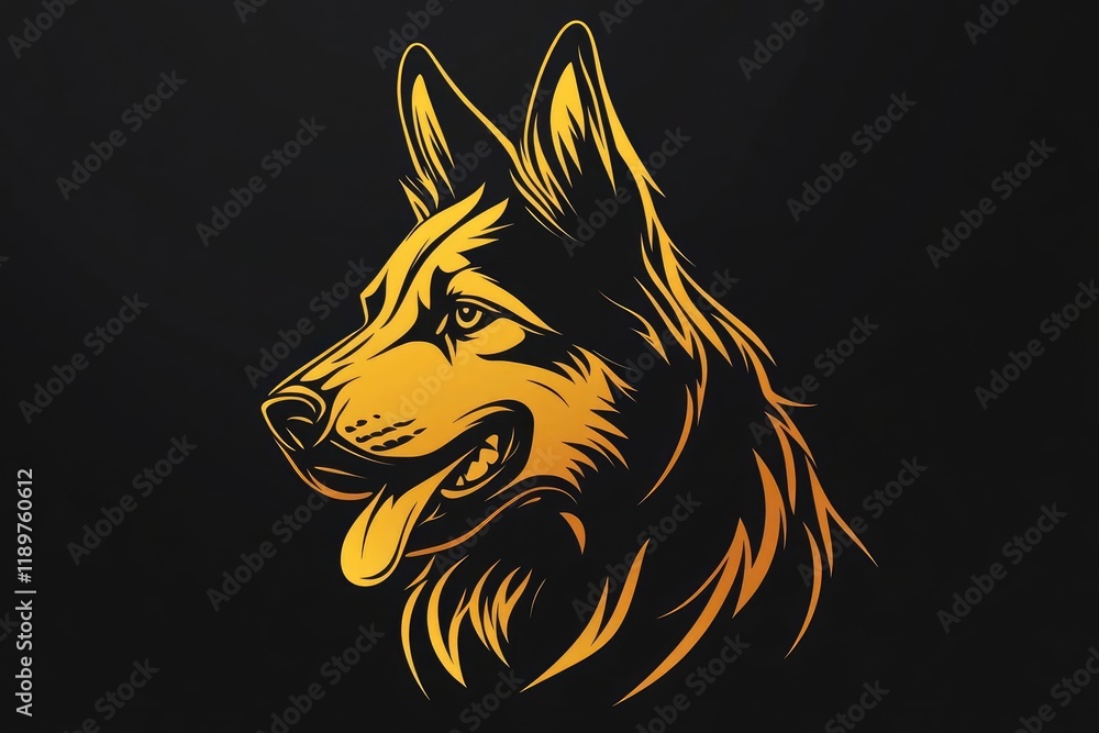 Naklejka premium emblem layout for a dog training center