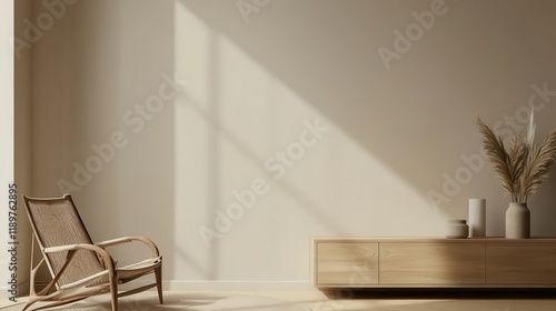 A beige home living room featuring an eating table with chairs, a drawer, and a window that provides natural light. photo