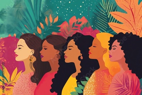 festive celebration background for womens history month