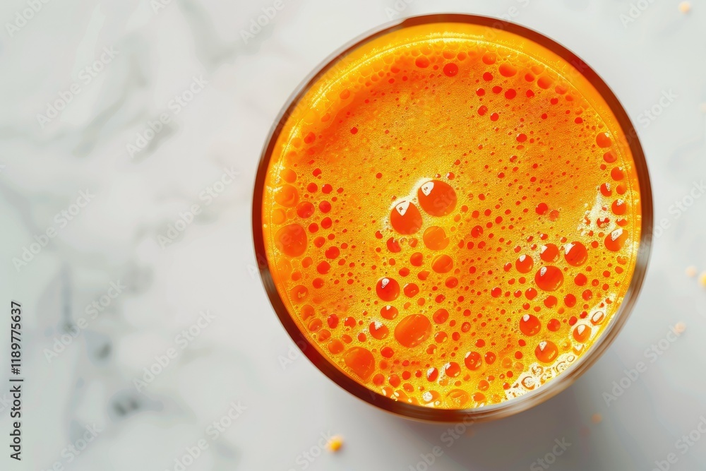 Glass of Carrot Smoothie Juice Isolated on White Background Top View Flat Lay Glass of Carrot Smoothie Juice Isolated on White Background Top View Flat Lay
