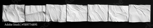 Wallpaper Mural Blank White Wrinkled Paper Mockup for Advertising Background and Promotion Torontodigital.ca