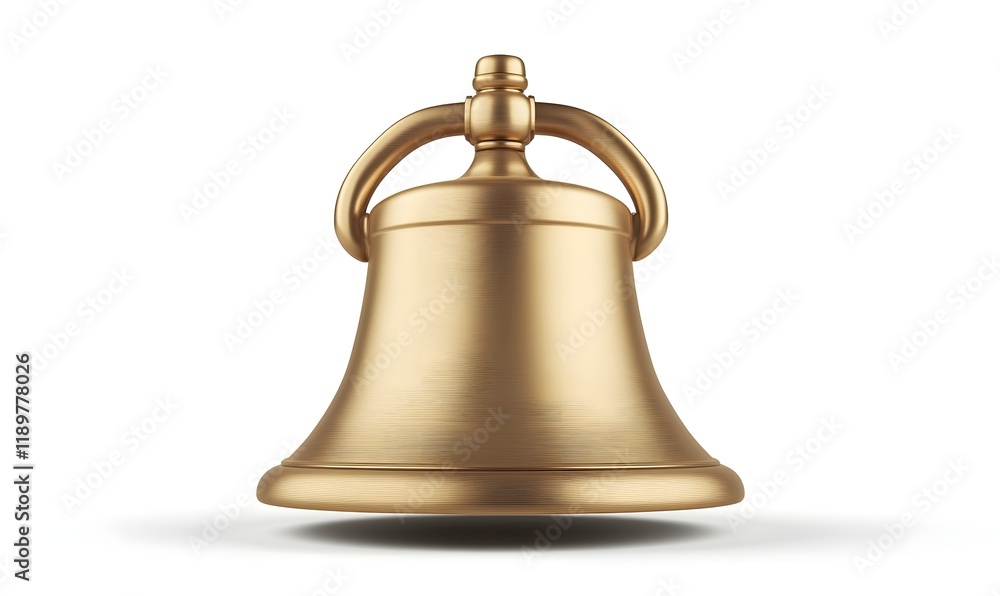 Golden bell isolated on white background. Golden bell isolated on white background.