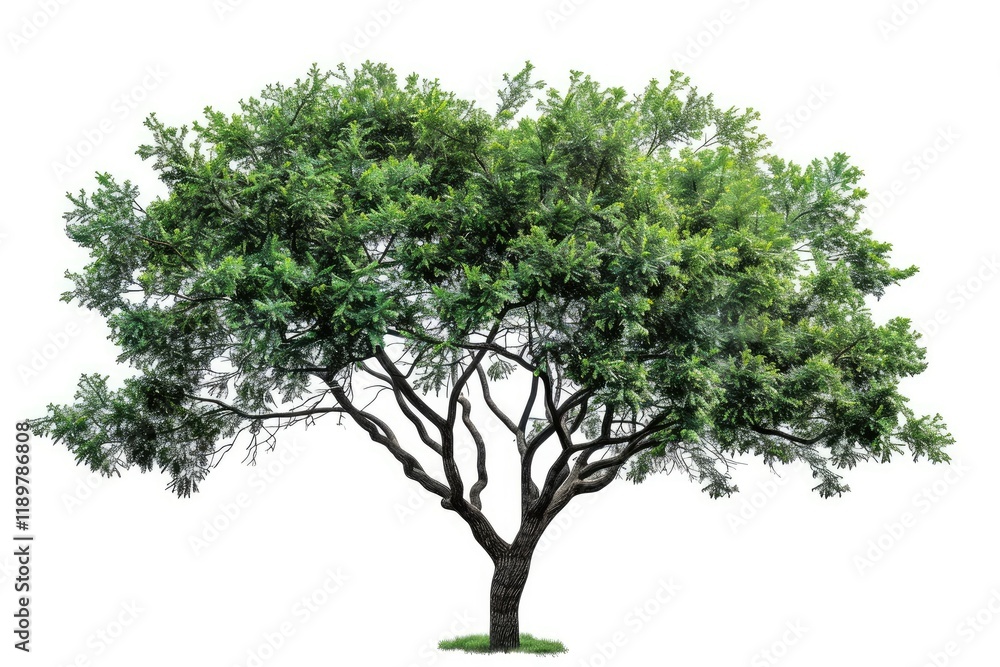 High Definition Image of Green Tree Isolated on a White Background, Cut Out High Definition Image of Green Tree Isolated on a White Background, Cut Out