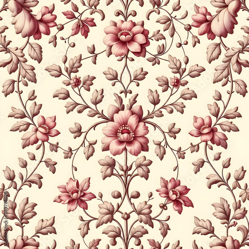 seamless pattern with flowers